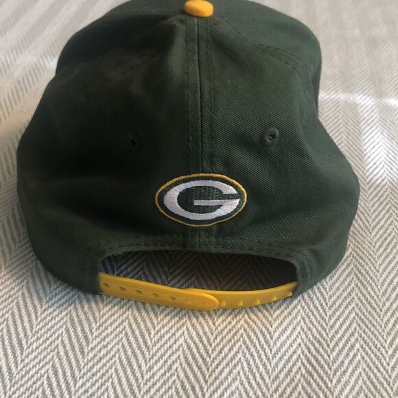 NFL GREEN Bay Packers cap. New Era 9 fifty SnapBack RN 11493, CA 40289 USED - Picture 2 of 8